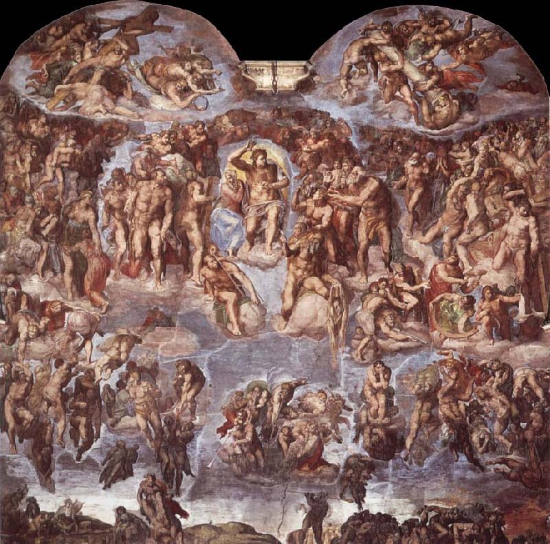 Michelangelo Buonarroti Extreme judgement  Sistine Chapel vastvagg